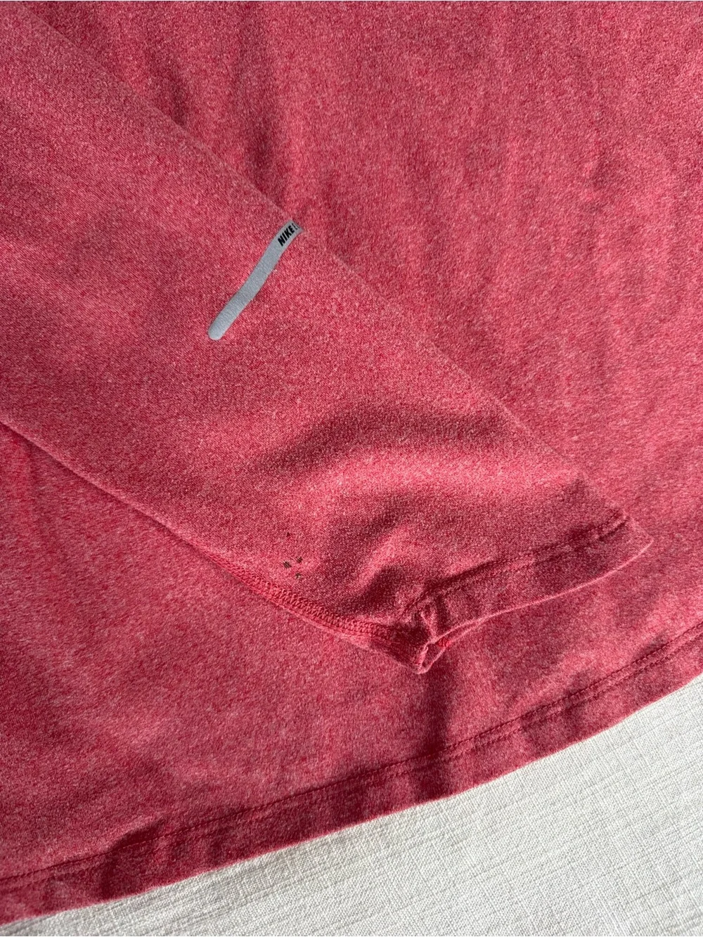 Nike Women’s Heathered Pink Quarter-Zip Pullover
